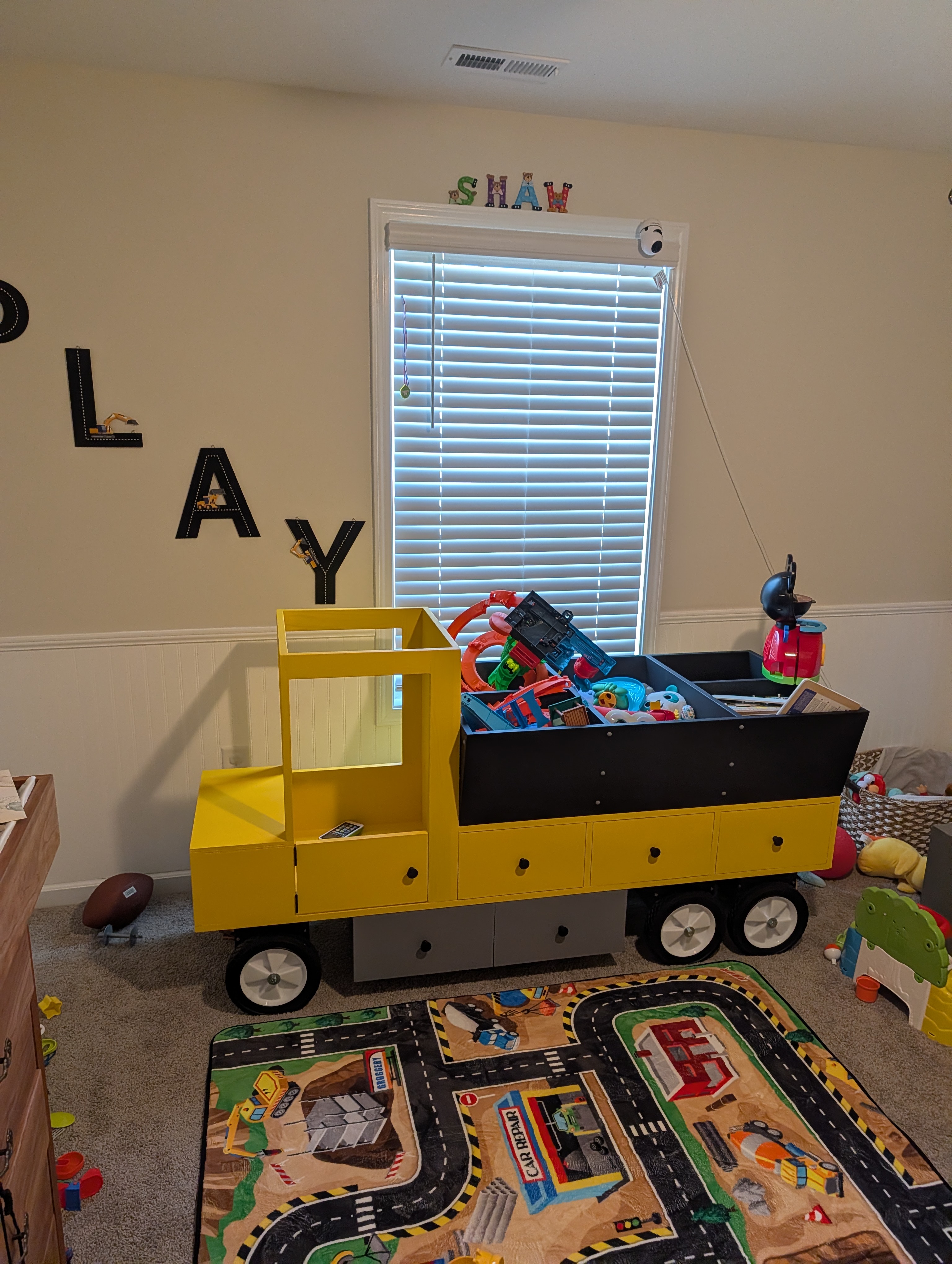 Dump Truck Toy Storage